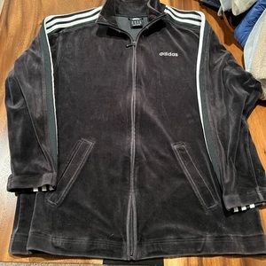 Vintage adidas velour track jacket used size med